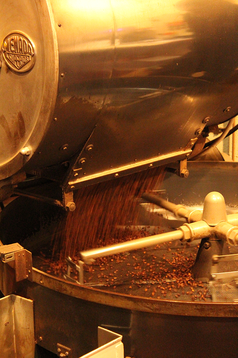 coffee bean cooling process